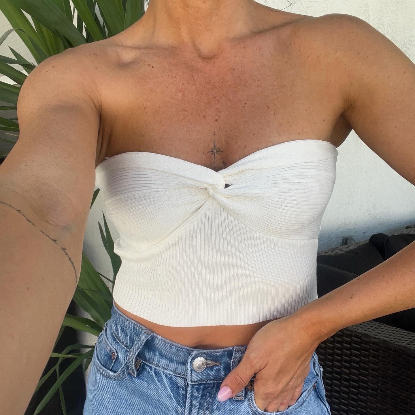 Daisy Strapless Top