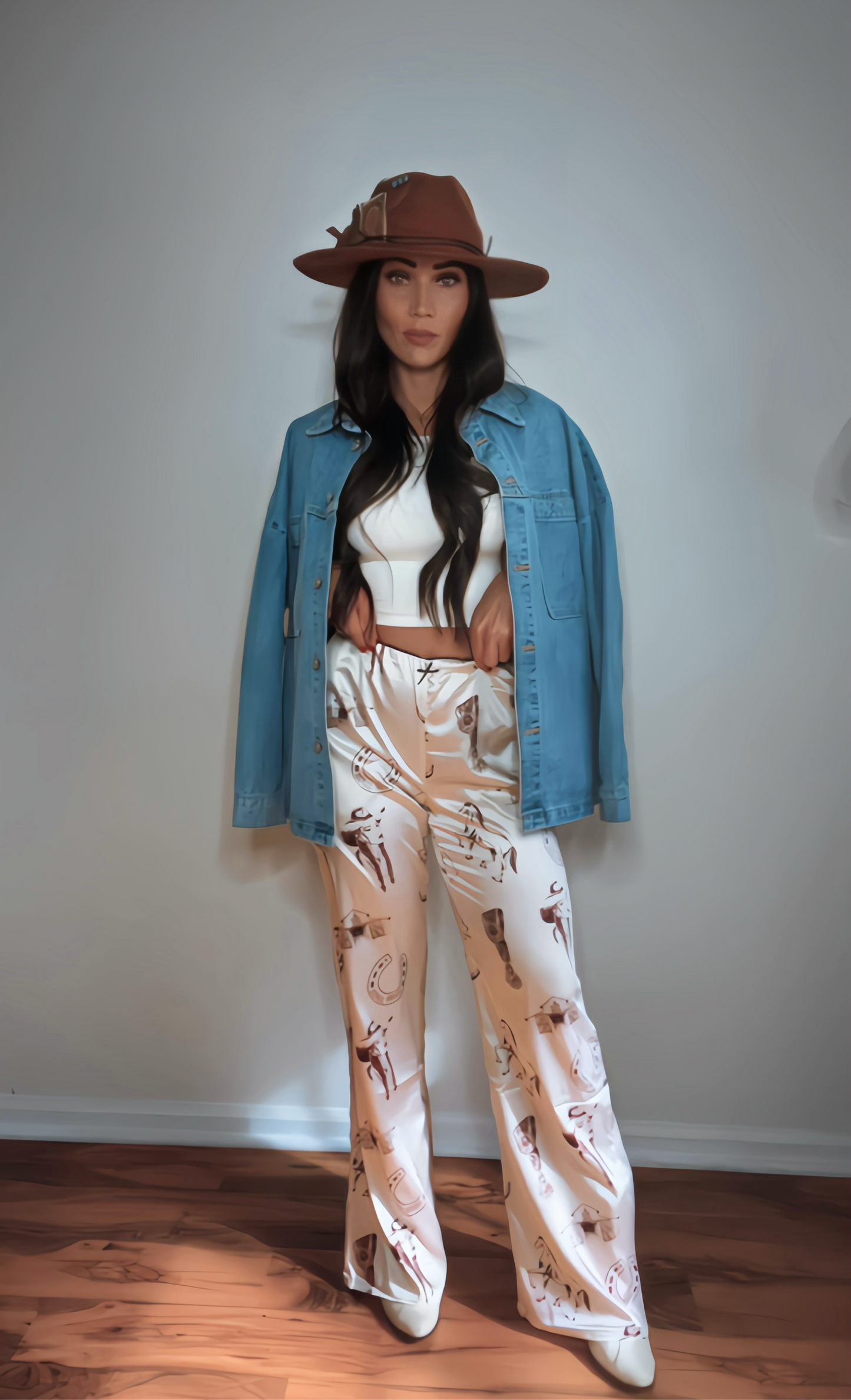 Western Rodeo Satin Trouser