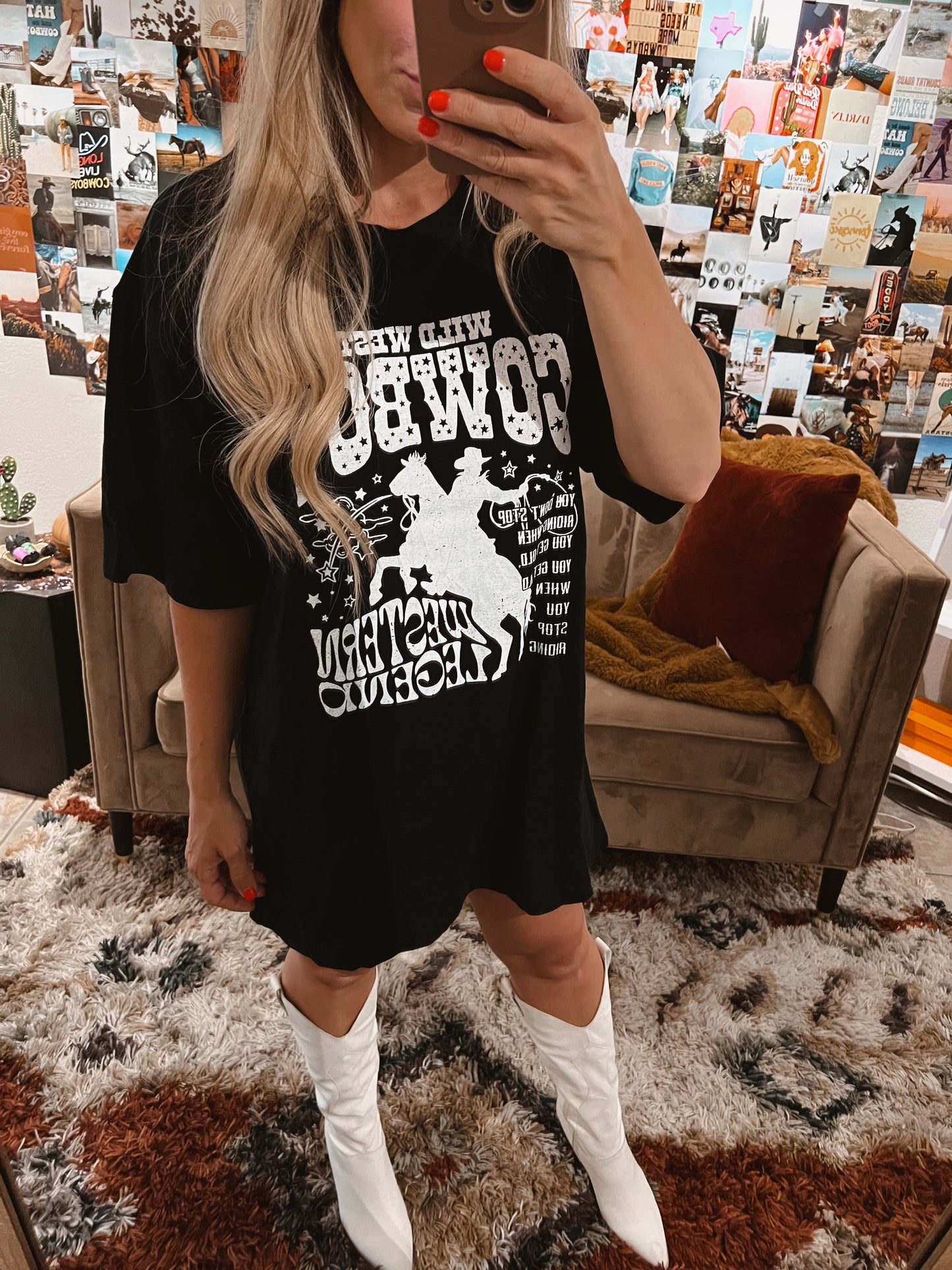 Rodeo Cowboy Oversized Tee