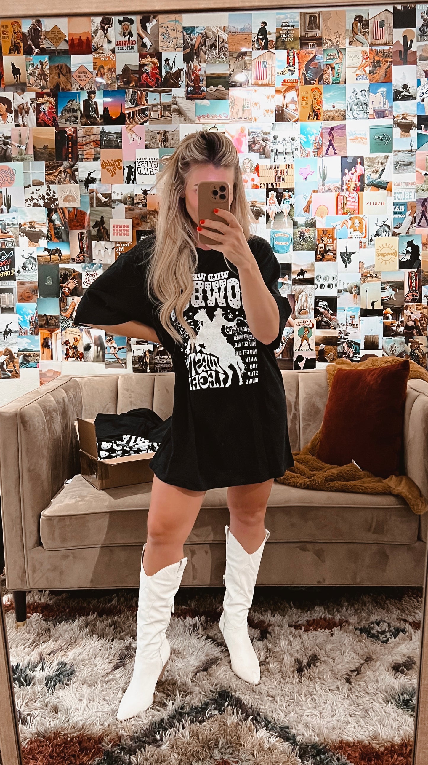Rodeo Cowboy Oversized Tee
